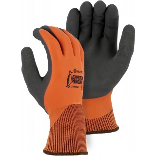 3398DLO -  Majestic® Emporer Penguin® Winter Lined Nylon Gloves with Closed-Cell Latex Dip and Sandy Latex Palm Coating